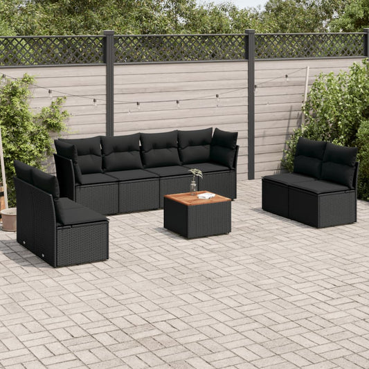 Sofasæt Til Haven 9 Dele Med Hynder Polyrattan