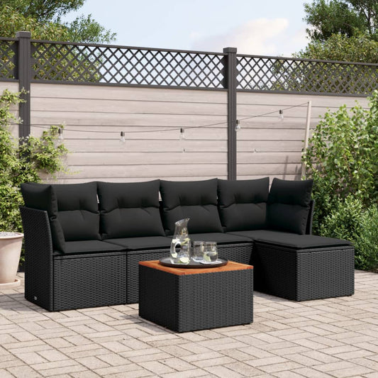 Sofasæt Til Haven 6 Dele Med Hynder Polyrattan