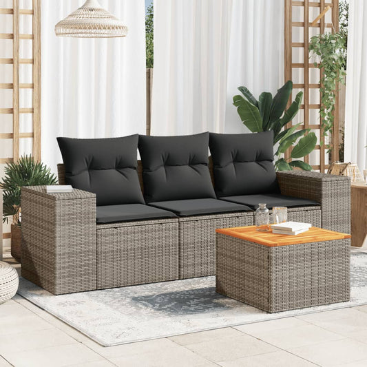 Sofasæt Til Haven 4 Dele Med Hynder Polyrattan