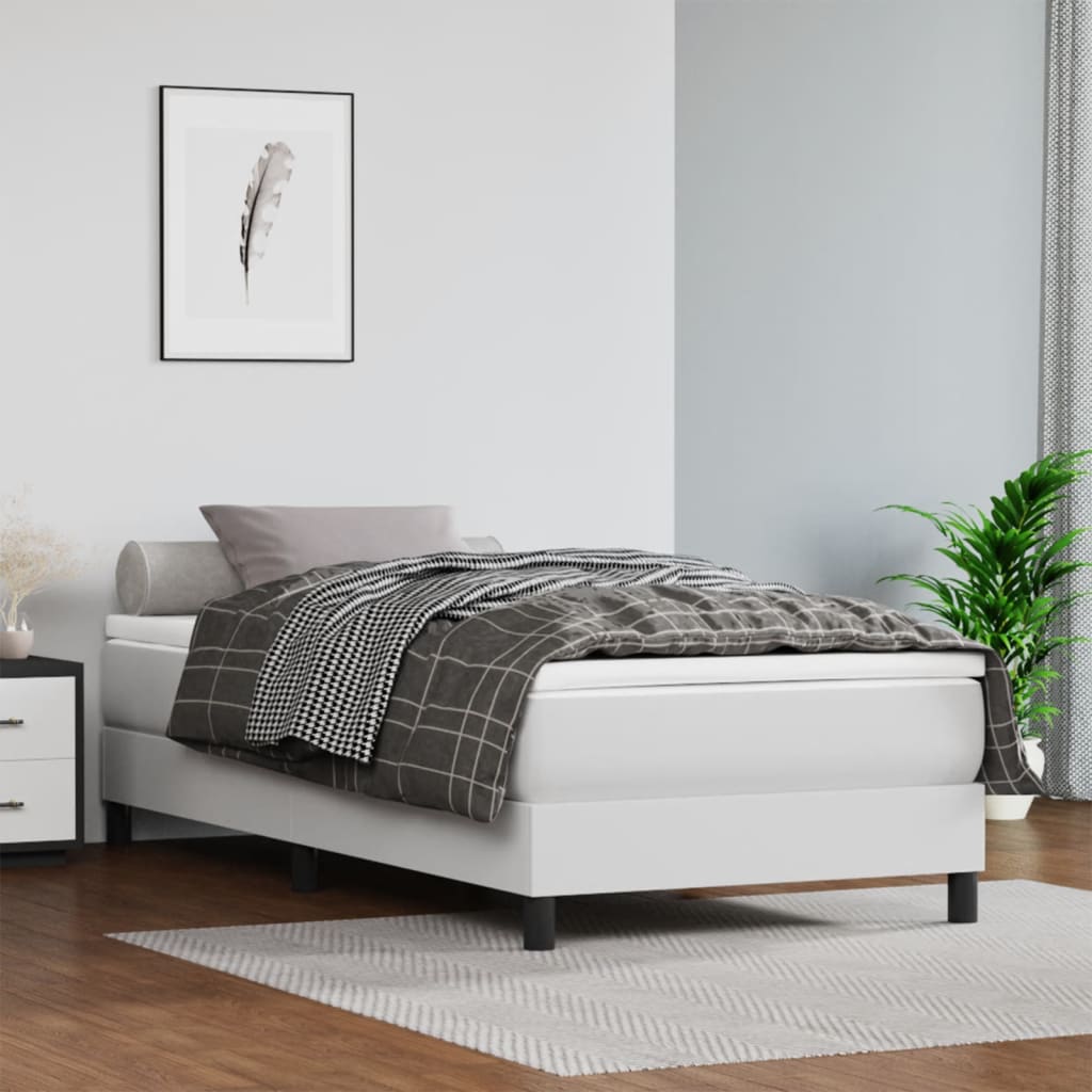 Springmadras Med Pocketfjedre 80X200X20 Cm Kunstlæder