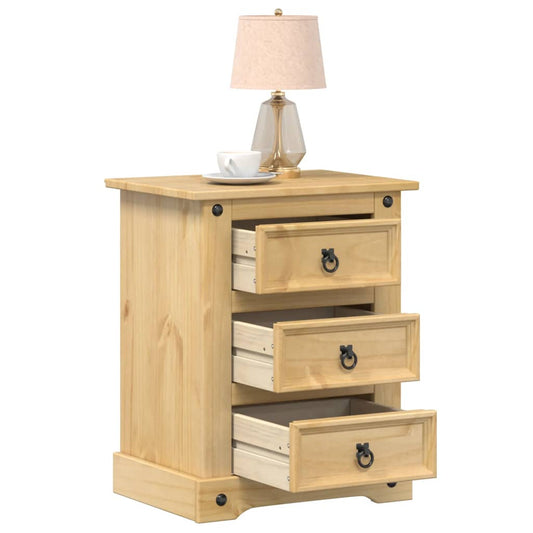 Sengebord Corona 53X39X66 Cm Massivt Fyrretræ