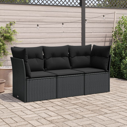 Sofasæt Til Haven 3 Dele Med Hynder Polyrattan