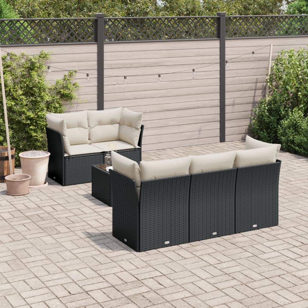 Sofasæt Til Haven 6 Dele Med Hynder Polyrattan - Variant 3249085