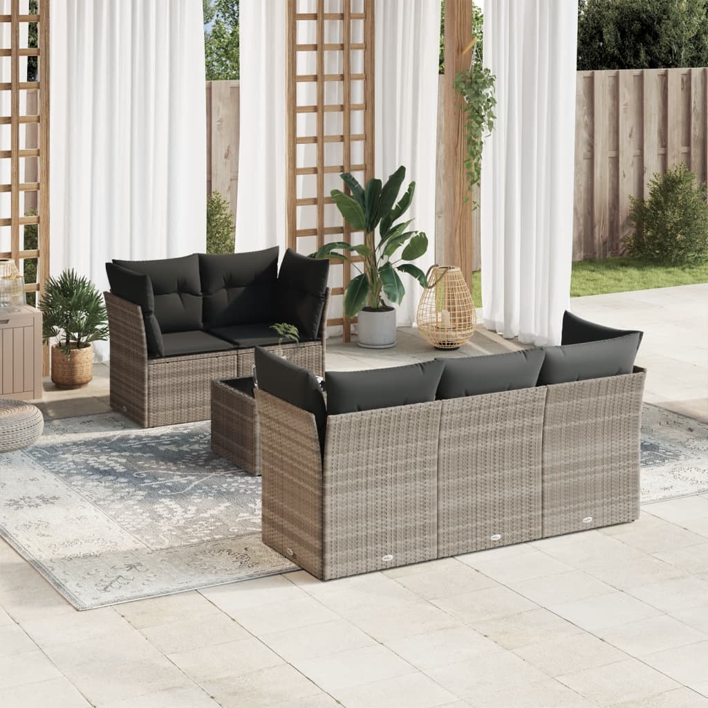 Sofasæt Til Haven 6 Dele Med Hynder Polyrattan - Variant 3249091