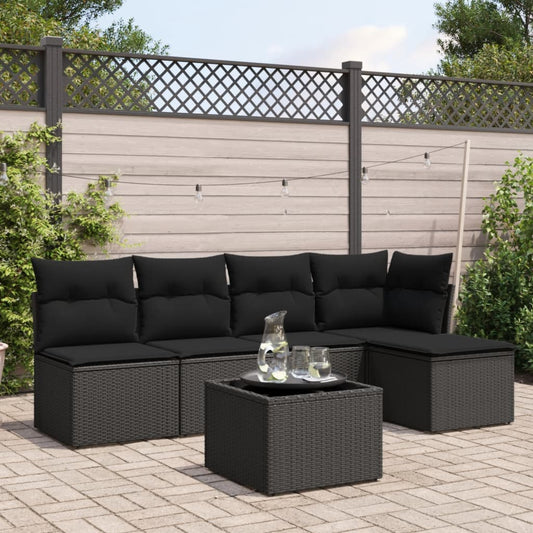 Sofasæt Til Haven 6 Dele Med Hynder Polyrattan