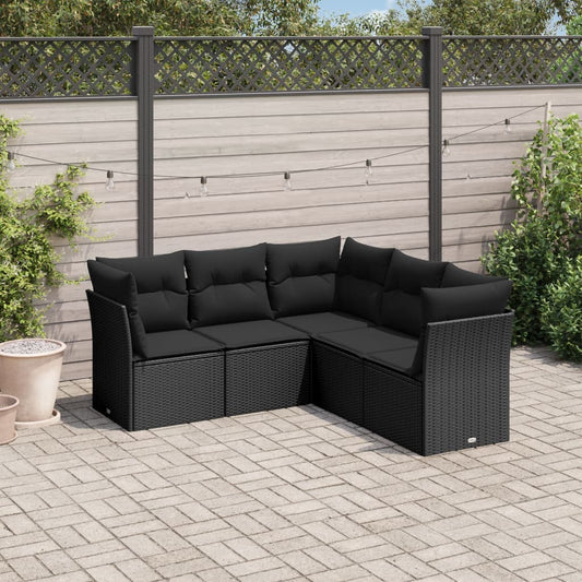 Sofasæt Til Haven 5 Dele Med Hynder Polyrattan