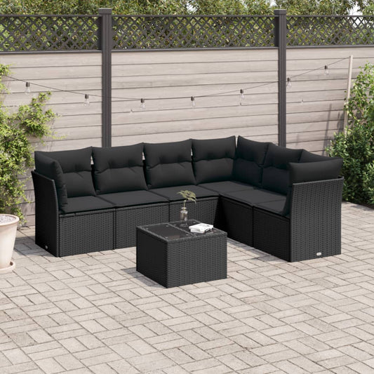 Sofasæt Til Haven 7 Dele Med Hynder Polyrattan