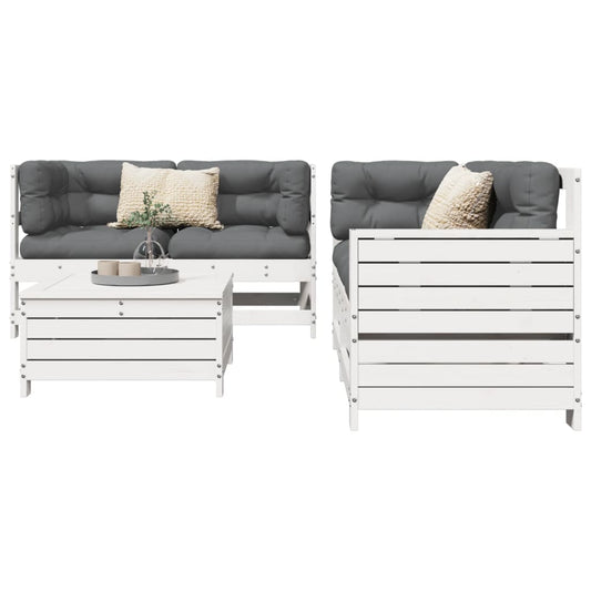 Sofasæt Til Haven 5 Dele Massivt