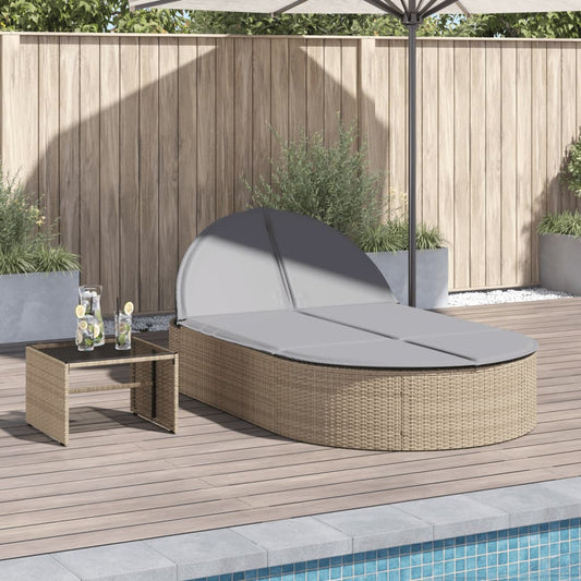 Solseng Med Hynder Polyrattan