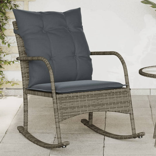 Udendørs Gyngestol Med Hynder Polyrattan