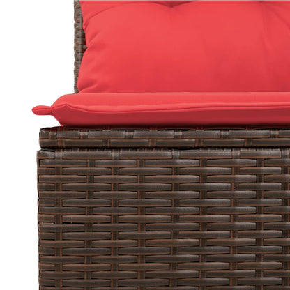Havesofasæt Med 4 Dele Og Hynder Polyrattan - Billede 3