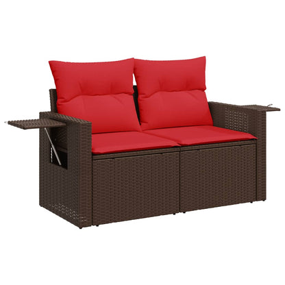Havesofasæt Med 4 Dele Og Hynder Polyrattan - Billede 5