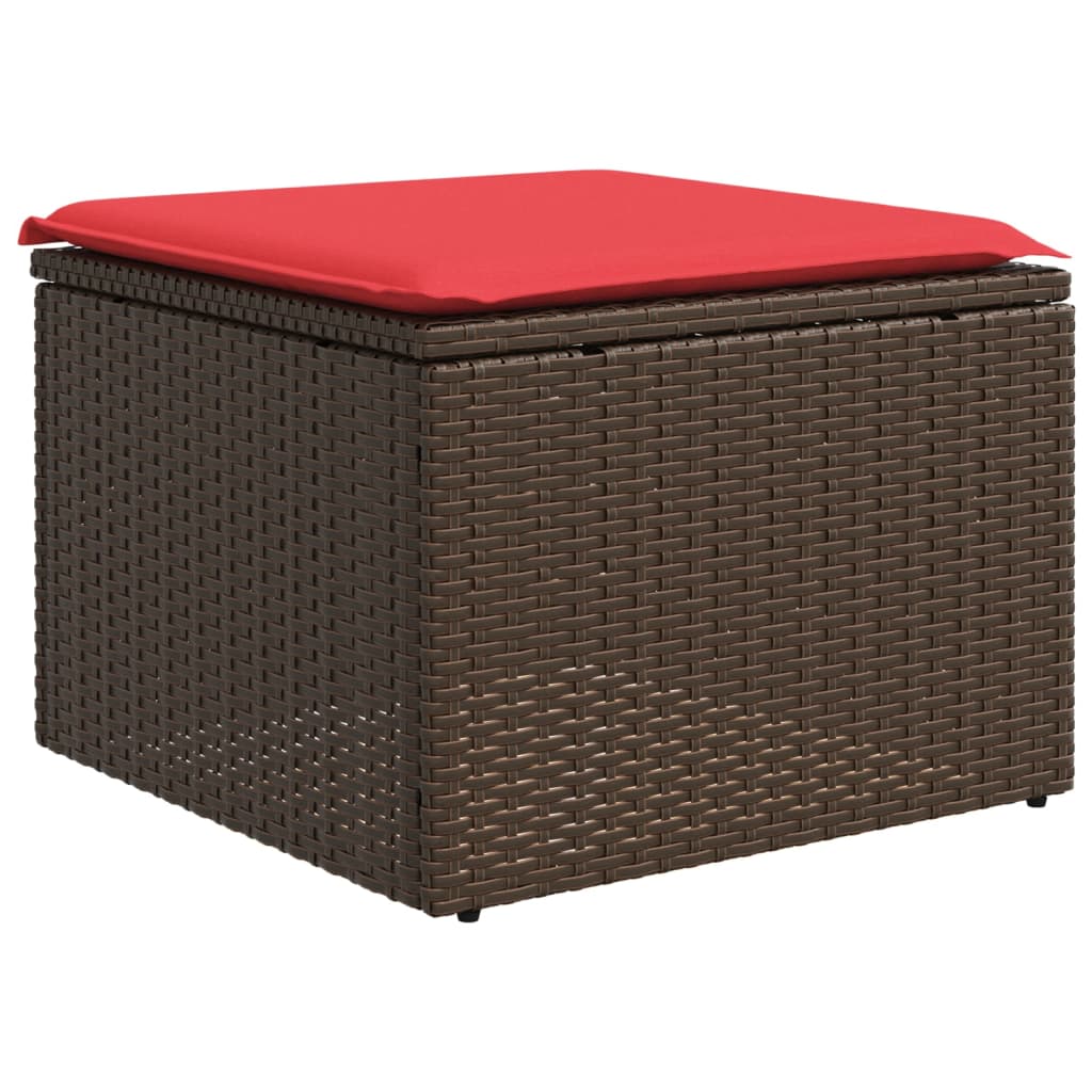 Havesofasæt Med 4 Dele Og Hynder Polyrattan - Billede 7