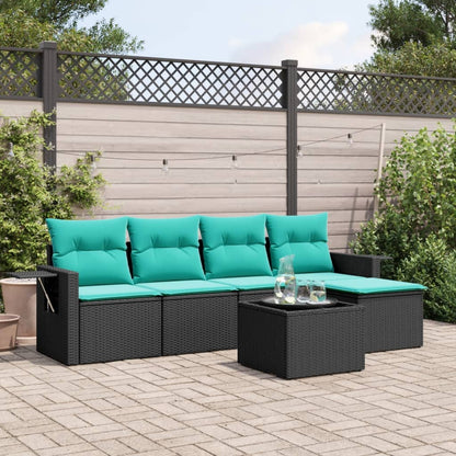 Havesofasæt Med 6 Dele Og Hynder Polyrattan - Variant 3220096