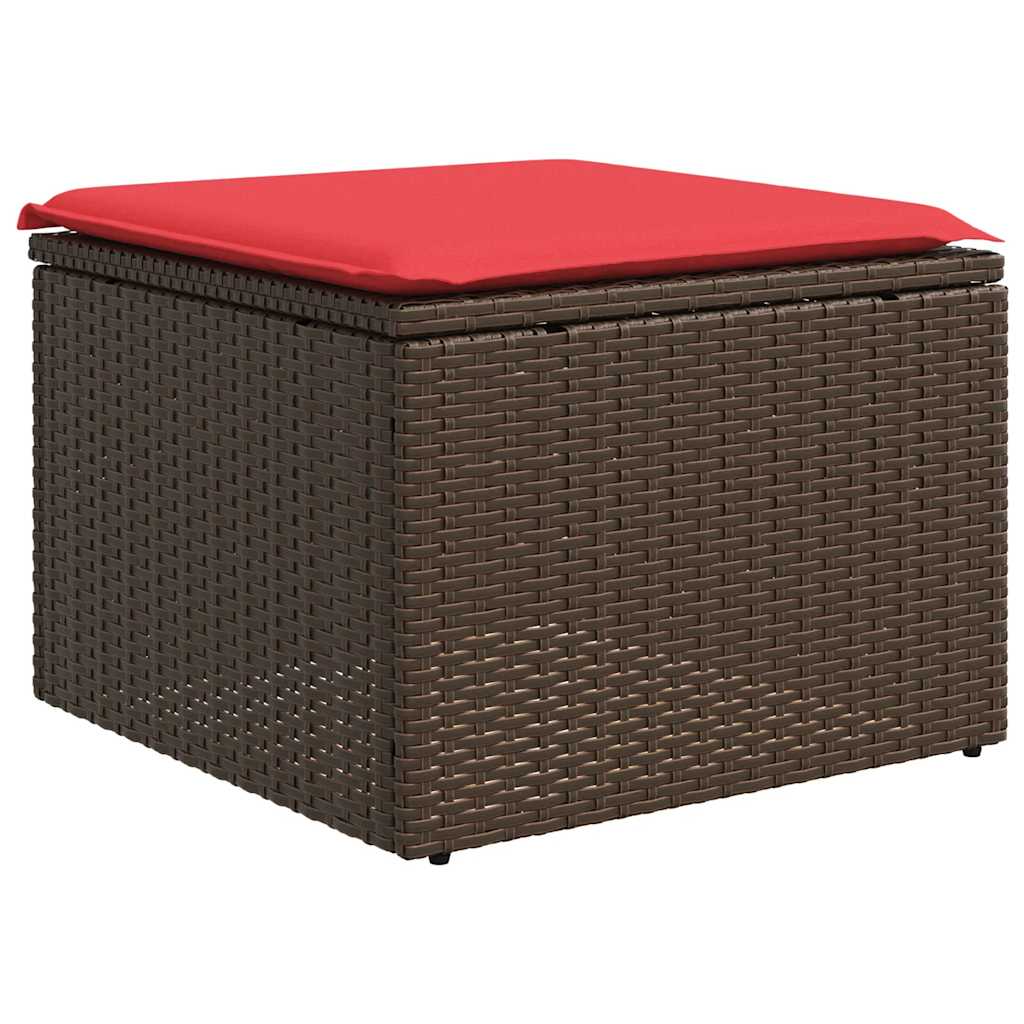 8-delt Havesofasæt Med Hynder Polyrattan - Billede 6