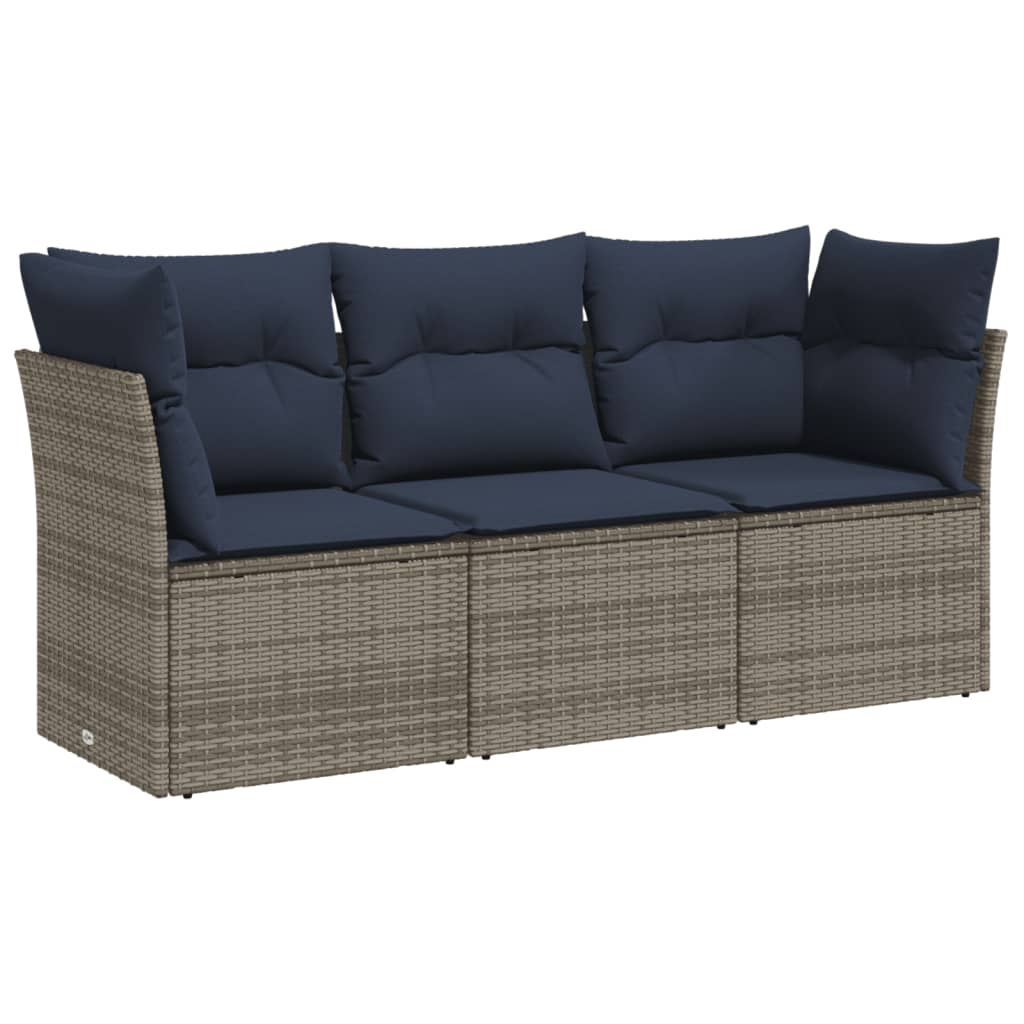 Sofasæt Til Haven 4 Dele Med Hynder Polyrattan Sort