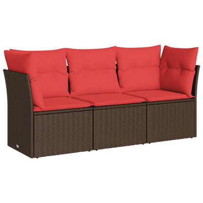 Sofasæt Til Haven 4 Dele Med Hynder Polyrattan Sort