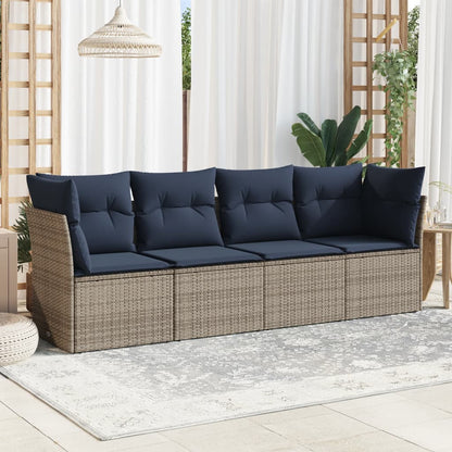 Sofasæt Til Haven 5 Dele Med Hynder Polyrattan Sort