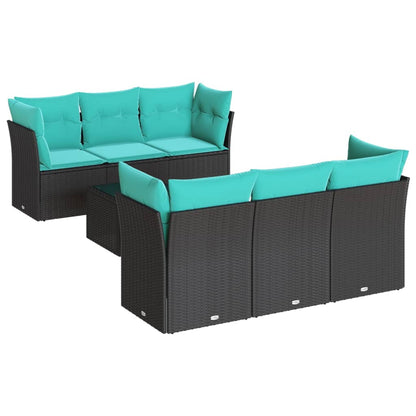 Sofasæt Til Haven 7 Dele Med Hynder Polyrattan