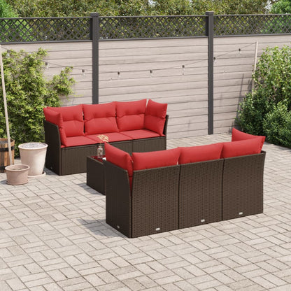Sofasæt Til Haven 7 Dele Med Hynder Polyrattan