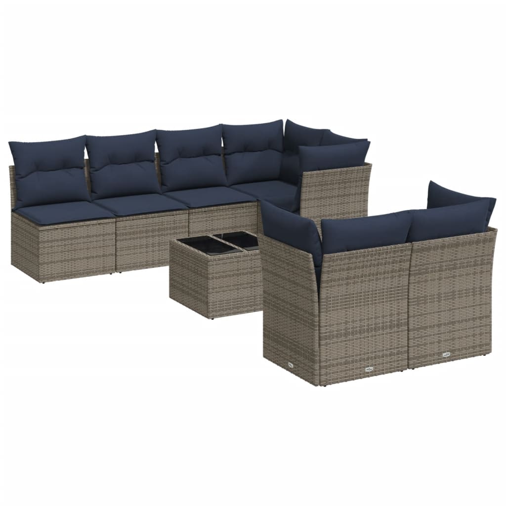 Sofasæt Til Haven 8 Dele Med Hynder Polyrattan