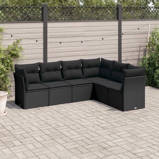 Sofasæt Til Haven 6 Dele Med Hynder Polyrattan