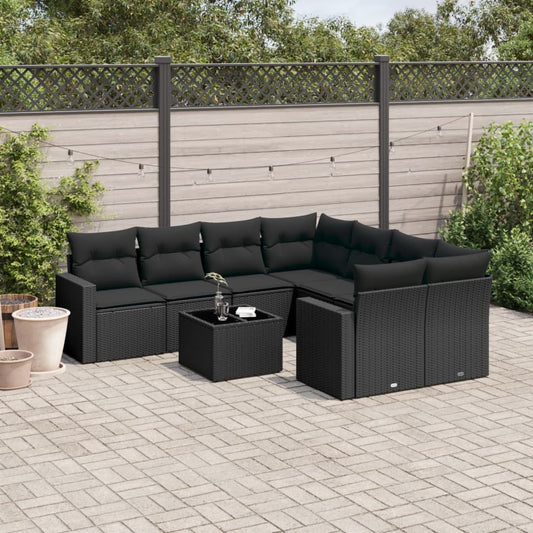 Sofasæt Til Haven 9 Dele Med Hynder Polyrattan