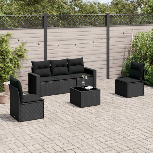Sofasæt Til Haven 6 Dele Med Hynder Polyrattan