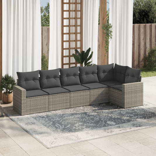 Sofasæt Til Haven 6 Dele Med Hynder Polyrattan