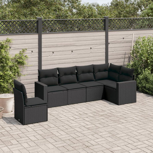 Sofasæt Til Haven 6 Dele Med Hynder Polyrattan