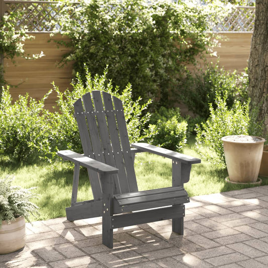 Adirondack-Stol 69X85X90,5 Cm Massivt Grantræ