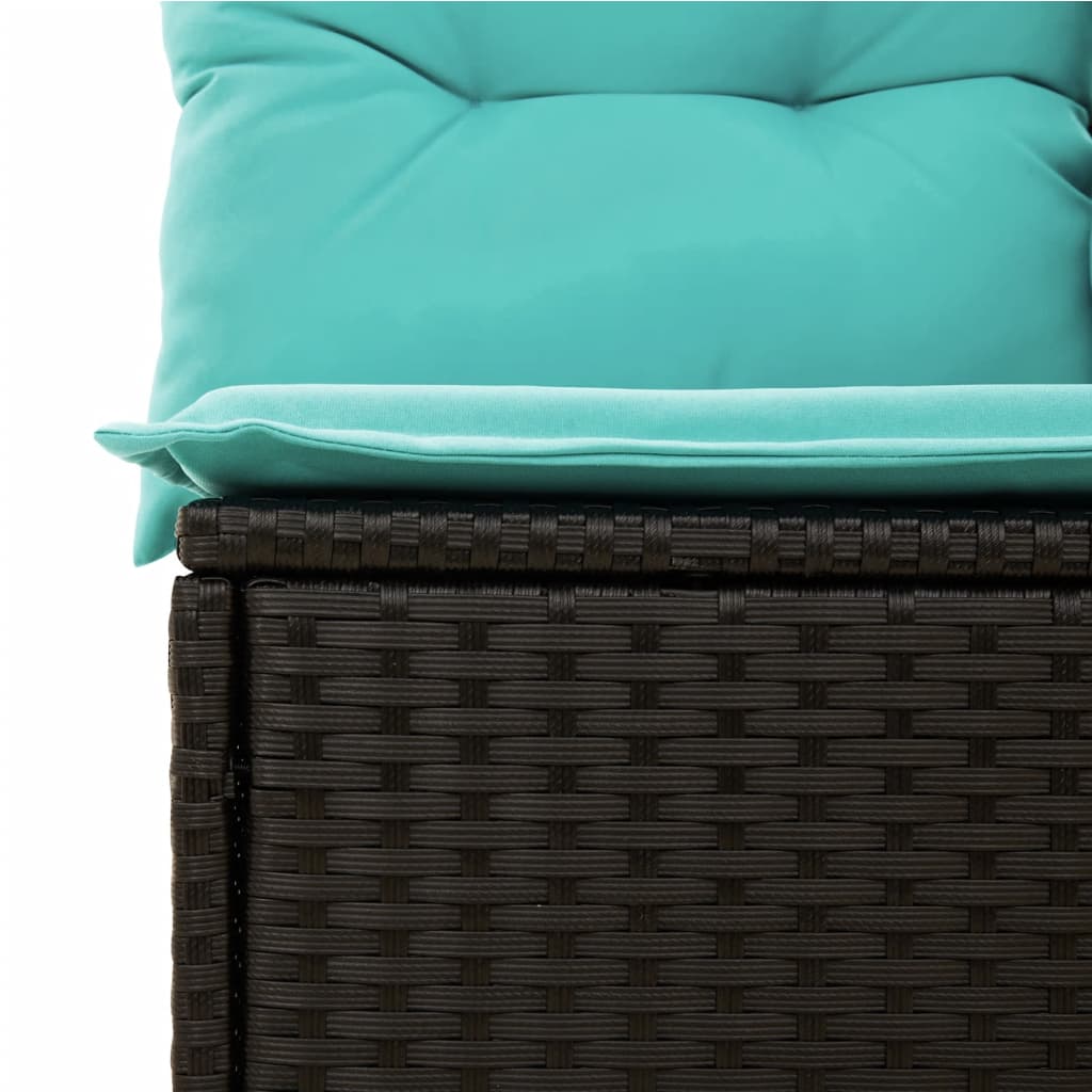 Havesofasæt Med 6 Hynder Polyrattan - Billede 4