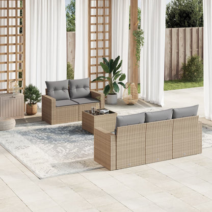 Sofasæt Til Haven 6 Dele Med Hynder Polyrattan - Variant 3251036