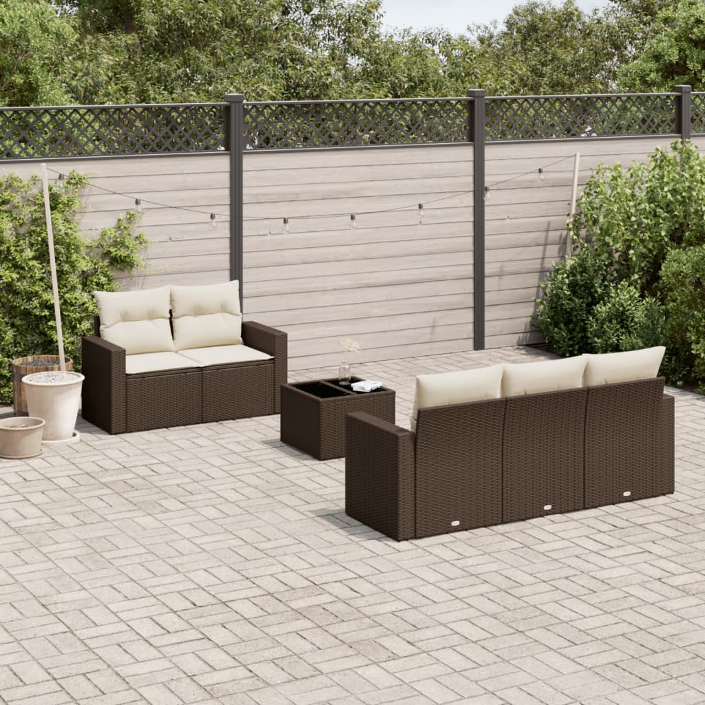 Sofasæt Til Haven 6 Dele Med Hynder Polyrattan - Variant 3251040