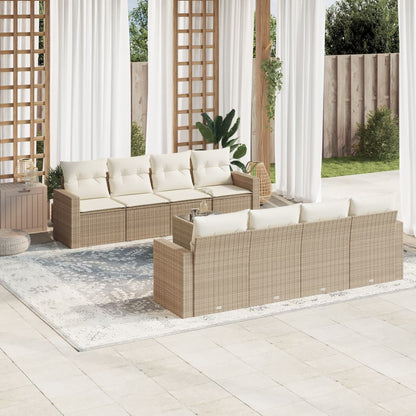 Sofasæt Til Haven 9 Dele Med Hynder Polyrattan - Hovedbillede