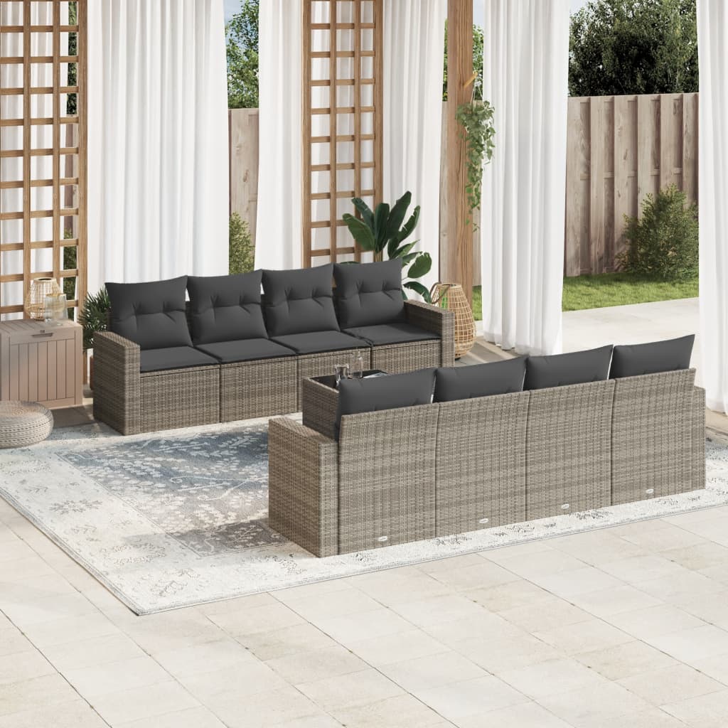 Sofasæt Til Haven 9 Dele Med Hynder Polyrattan - Variant 3251087
