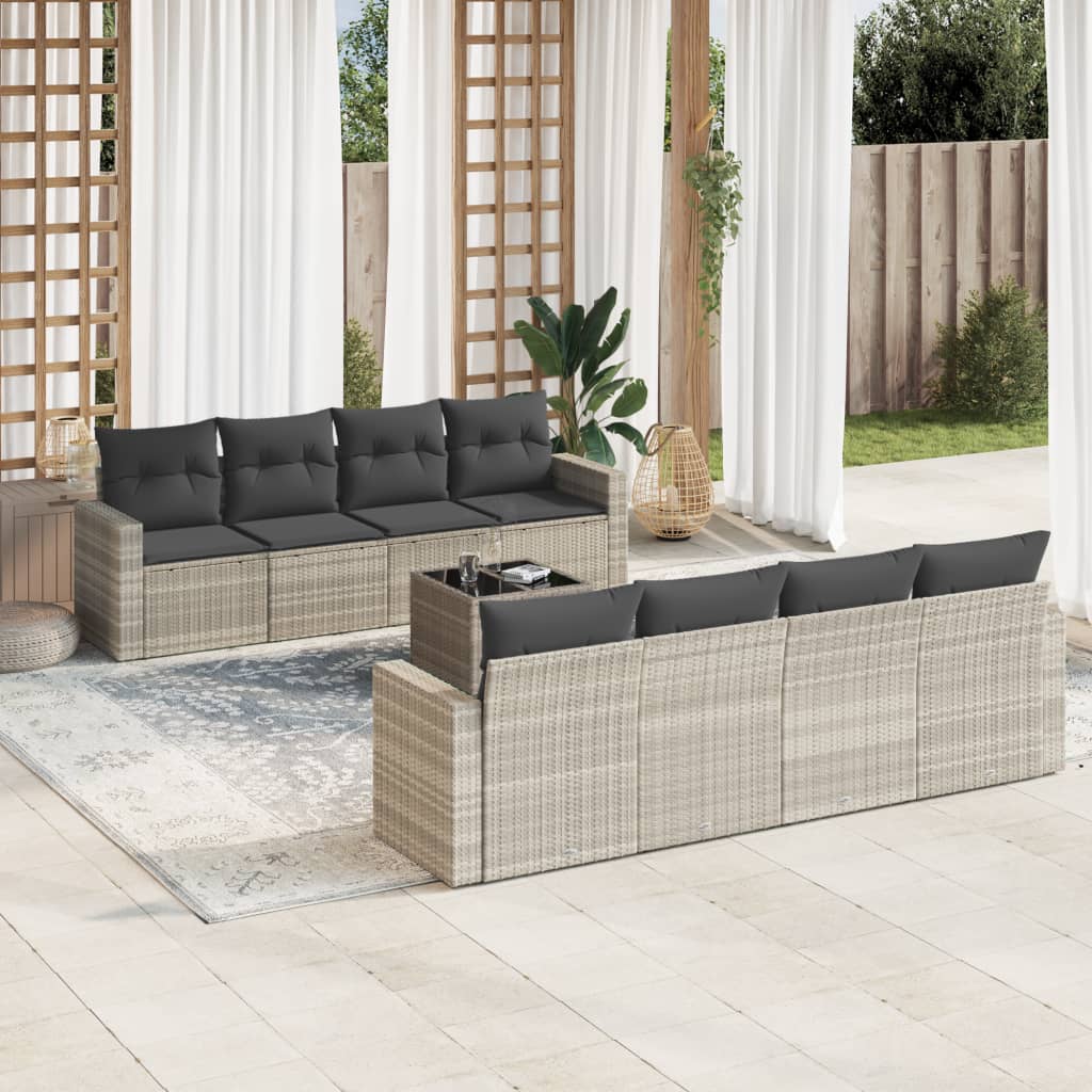 Sofasæt Til Haven 9 Dele Med Hynder Polyrattan - Variant 3251089