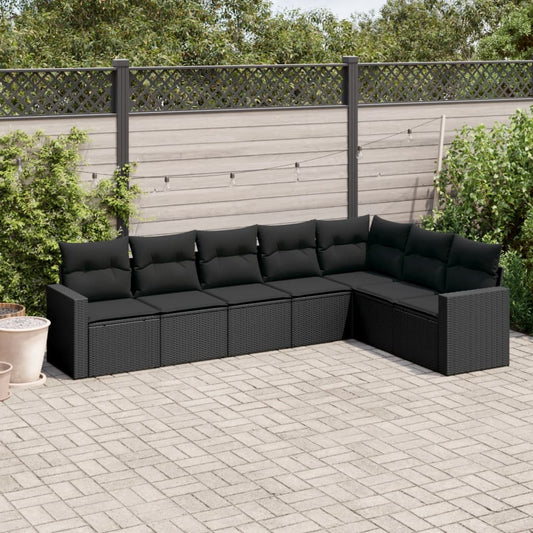 Sofasæt Til Haven 7 Dele Med Hynder Polyrattan