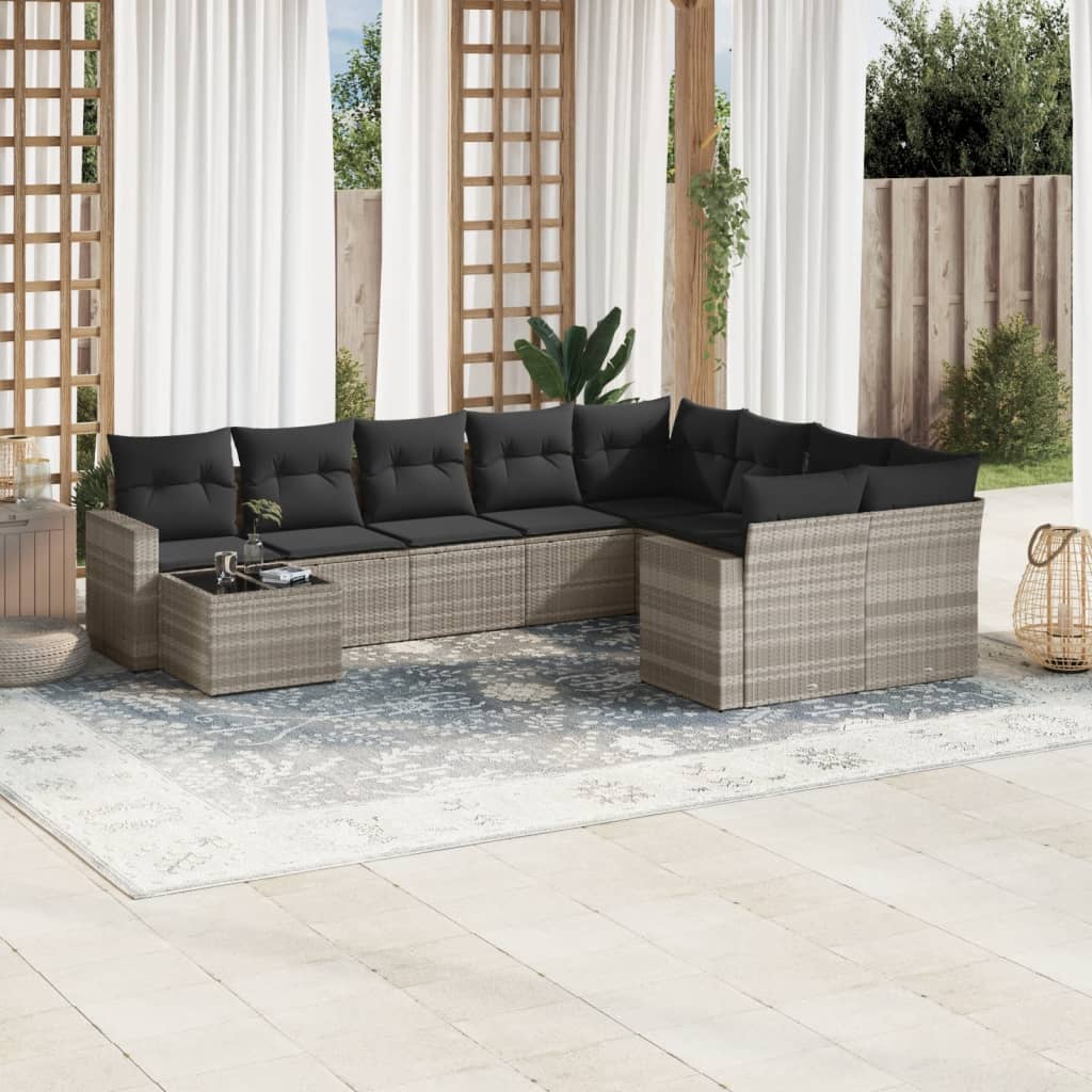 Sofasæt Til Haven 10 Dele Med Hynder Polyrattan - Variant 3251799