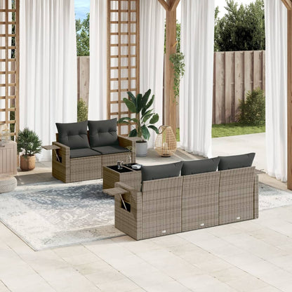 Sofasæt Til Haven 6 Dele Med Hynder Polyrattan - Variant 3252237