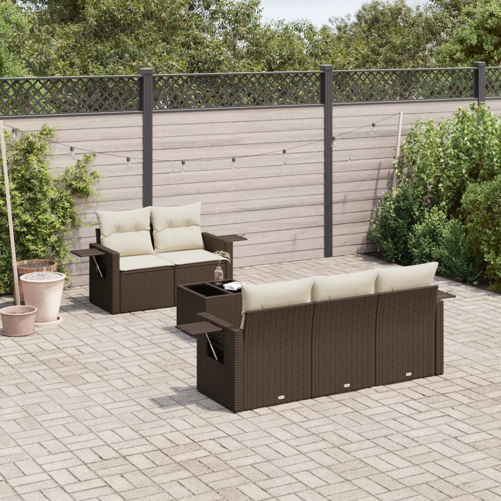Sofasæt Til Haven 6 Dele Med Hynder Polyrattan - Variant 3252240