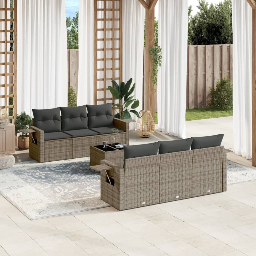 Sofasæt Til Haven 7 Dele Med Hynder Polyrattan - Variant 3252247