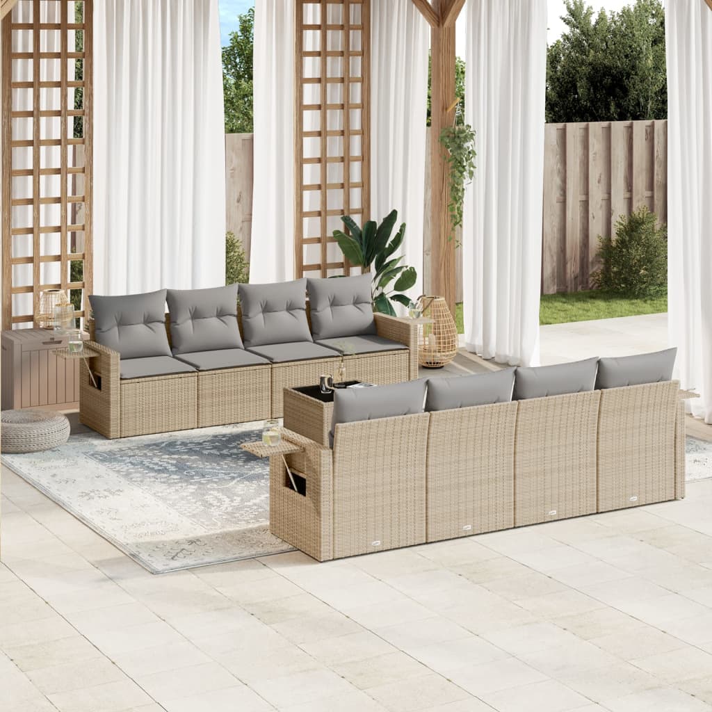 Sofasæt Til Haven 9 Dele Med Hynder Polyrattan - Variant 3252286