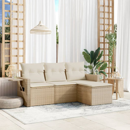 Sofasæt Til Haven 4 Dele Med Hynder Polyrattan - Hovedbillede