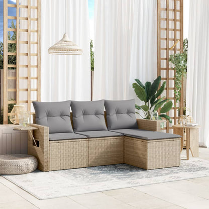 Sofasæt Til Haven 4 Dele Med Hynder Polyrattan - Variant 3252406