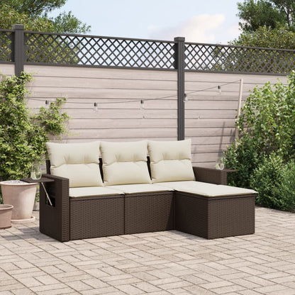 Sofasæt Til Haven 4 Dele Med Hynder Polyrattan - Variant 3252410