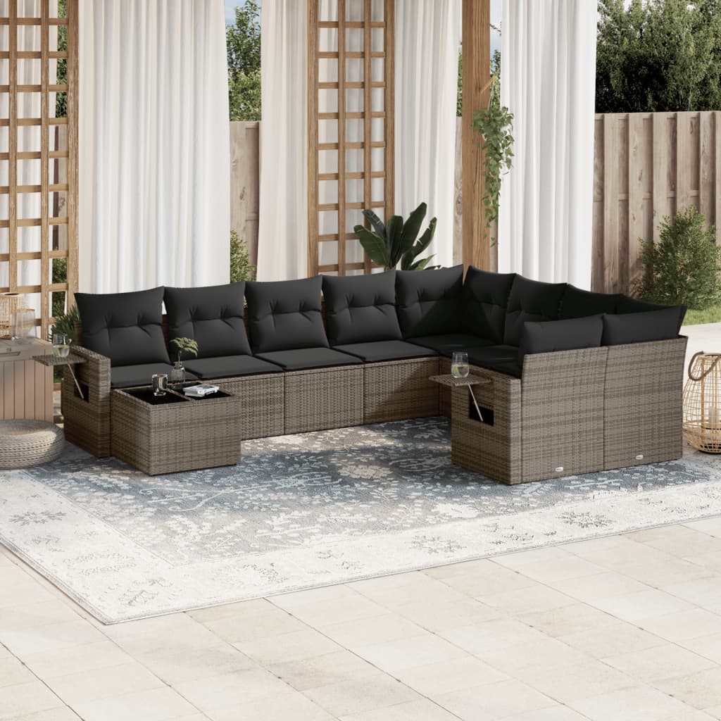 Sofasæt Til Haven 10 Dele Med Hynder Polyrattan - Variant 3252997