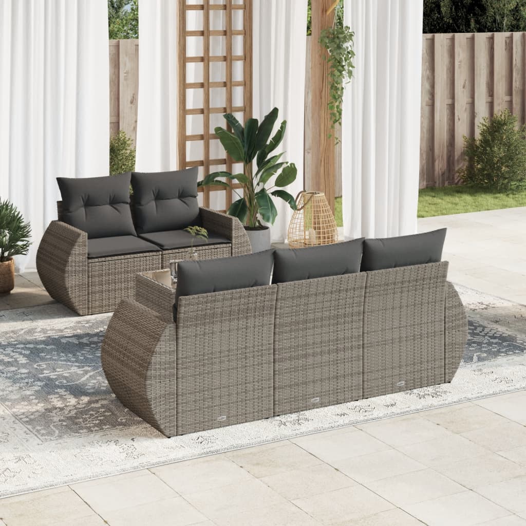 Sofasæt Til Haven 6 Dele Med Hynder Polyrattan - Variant 3253437