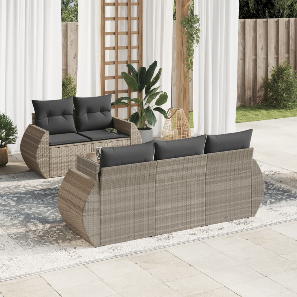 Sofasæt Til Haven 6 Dele Med Hynder Polyrattan - Variant 3253439
