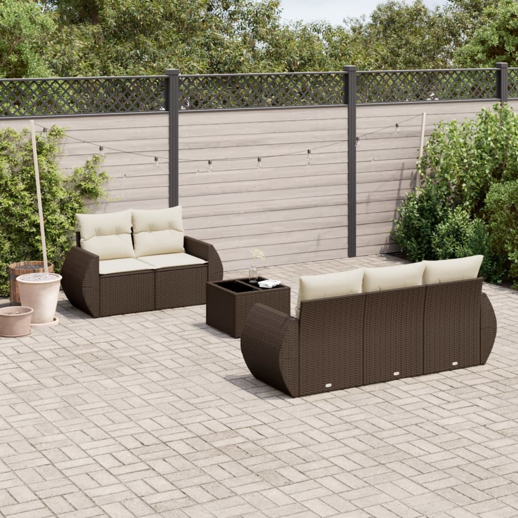 Sofasæt Til Haven 6 Dele Med Hynder Polyrattan - Variant 3253440